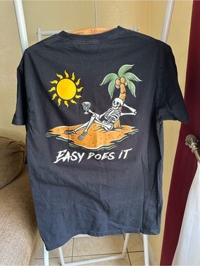 Bowery Supply Easy Does It Skeleton T Shirt